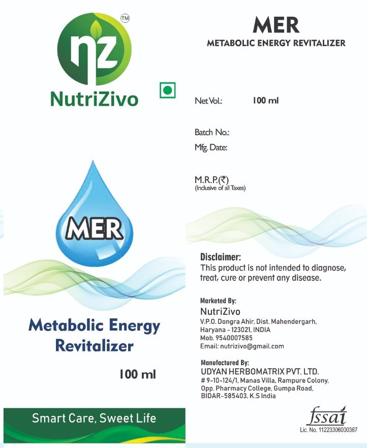 NutriZivo MER - 1 x 100 ml